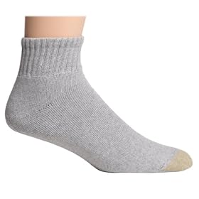 Gold Toe Men's Cotton Quarter Athletic Sock, 3-Pack