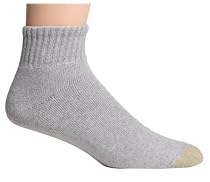 Gold Toe Men's Cotton Quarter Athletic Sock, 3-Pack
