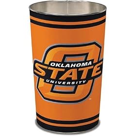 Oklahoma State Cowboys NCAA Tapered Wastebasket (15"" Height)