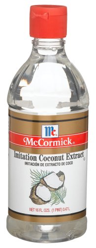 Mccormick Coconut Imitation Extract, 16-Ounce Plastic Bottle (Pack of 2)