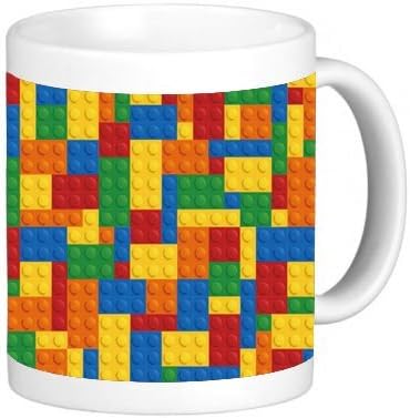 Popular Building Blocks Print 11 ounce Ceramic Coffee Mug Tea Cup