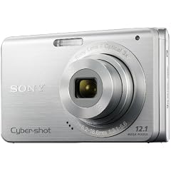 Sony Cyber-shot DSC-W190S Digitalkamera (12 Megapixel, 3-fach opt. Zoom, 6,9 cm (2,7 Zoll) Display und Smile Shutter) silber