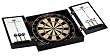 Halex 64761 NHL New York Rangers Team Bristle Dartboard Cabinet Set with 18" Diameter Sisal Board