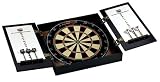 Halex 64761 NHL New York Rangers Team Bristle Dartboard Cabinet Set with 18" Diameter Sisal Board
