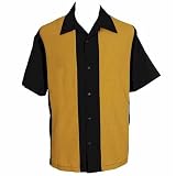 Retro Bowling Shirt -- Retro Gold by Bowling Concepts