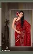 Anuradha Orange Georgette Designer Party Wear Sari saree