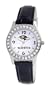 NFL Women's RV20017 Baltimore Ravens "Game Day Dazzler" Black Leather Watch