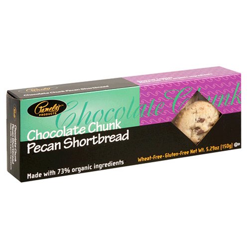 Pamela's Products Chocolate Chunk Pecan Shortbread, 5.29-Ounce Boxes (Pack of 6)