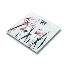 Beurer GS 27 red poppy Glaswaage Design Line