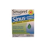 Sinupret Bionorica Sinus Immune Support Adult Strength -- 50 Tablets