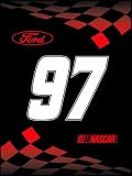 Kurt Busch 97 Sharpie Nascar Winner's Circle Collection 60x80 inch Throw Blanket