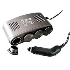 Eufab 16567 Steckdose 4 in 1, 12 V, mit 10 A Sicherung, Kontroll - LED als Batteriestromanzeige, 1 m Kabel f�r Zigarettenanz�nder