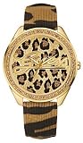 Guess #U85089L1 Women's 25th Anniversary Leopard Print Leather Strap Watch