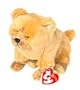 Ty Beanie Babies - Zodiac Fluffly Dog with Gold Paw bottoms [Toy]