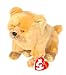 Ty Beanie Babies - Zodiac Fluffly Dog with Gold Paw bottoms