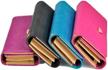 Wallet New 4 Colors Handy Women Elegant PU Leather Purse Lady Long Handbag Wallet-Pink