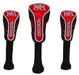 Nebraska Cornhuskers College NCAA Logo Nylon Graphite Golf Set of 3 Headcovers