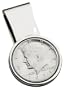 Sterling Silver Genuine Kennedy Half Dollar Money Clip