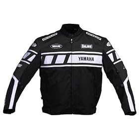 Joe Rocket Yamaha Champion Superstock Mens Motorcycle Jacket Black/White/Black Large
