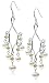 Jewelry : Sterling Silver Freshwater Cultured Pearl Chandelier Earrings w/ Peridot