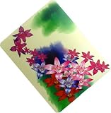 Pink and Red Purple Flower in Green Field Design Apple Ipad Tablet Snap on Hard Shell Case Cover 16GB 32GB 64GB WIFI + Precut LCD Screen Protector Guard / Film