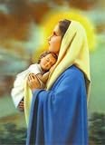 3D Lenticular POSTCARD-HOLY MOTHER