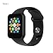 LUOOV Men and Women Bluetooth Smart Watch Camera Sport Fitness Wrist Waterproof Wireless Phone Watch bluetooth smart watch for android iphone (Black)