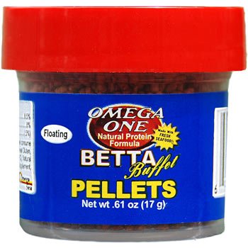 Omega One Betta Buffet Pellets Betta Food, .61 oz.