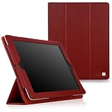 CaseCrown Bold Trifold Case (Red) for the new iPad / iPad 2 (Built-in magnet for sleep / wake feature)