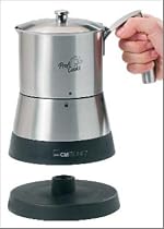 Clatronic KEM 2951 Profi Cook 360° Espresso-Kocher cordless EDS gebürstet/schwarz