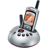 Uniden DMX778 2.4 GHz DSS Expandable Trendy Cordless Phone with Answering System and Caller ID (Silver/Black)