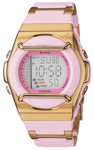 Casio Baby-G Sweet Poison Pink Watch with Digital Dial Code and Resin/Metal Band - MSG162EV-4