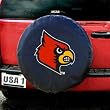 Louisville Cardinals NCAA Spare Tire Cover (Black) by Fremont Die
