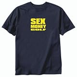 T-Shirt Navy Blue  Sex Money Golf  Sports