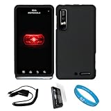 Black 2 Piece Protective Snap-On Hard Case Cover for Motorola Droid 3 Veriz ....
