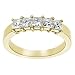 18k Yellow Gold Princess-Cut Diamond Wedding Band (G-H/VS, 1 ct. tw.)