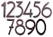 5" # 5 Artist House Number (Dark Bronze)