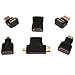 wawpi Hdmi Cable Adapters 6pack MiniHdmi or Micor Hdmi or Male fmale