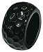 Trendex Home Designs FROK 4PC Rocky Napkin Rings, Black, Set of 4