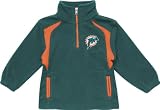 Miami Dolphins Youth Post Game Quarter-Zip Fleece Jacket