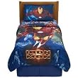 Iron Man Heavy Metal Comforter Blue, Twin