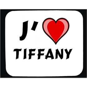 J'aime Tiffany tapis de souris d�cor�