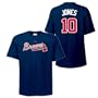 Chipper Jones Atlanta Braves Name and Number T-Shirt, Navy Blue (XX-Large)