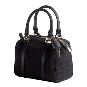Click here to buy Fendi 8BL068 Mini Duffle Bag - Black Fendi Print by MadisonAveMall.