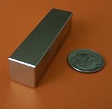 Applied Magnets - 3 Pieces of 2 X 1/2 x 1/2 Super Strong Rare Earth Neodymium Block Magnets