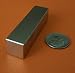 Tools & Hardware : "Applied Magnets" - 3 Pieces of 2" X 1/2" x 1/2" Super Strong Rare Earth Neodymium Block Magnets