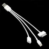 New 3 In 1 USB Cable For Iphone 5 - 4 - Micro USB
