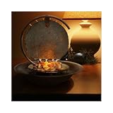 Bluworld WWMMC-LT 12x12x12 Natural Slate Mini Moonshadow Dark Copper Frame Table Top... by 