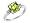 Peridot Ring with Diamond Accent 2.0 Carat (ctw) in Sterling Silver, Size 4.5
