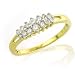 $139.95 10k Yellow Gold 1/4-Carat Round Diamond Ring